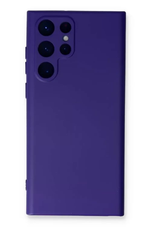 Galaxy S24 Kılıf Nano İçi Kadife Silikon - Mor