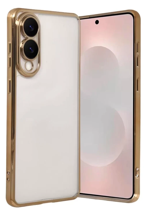 Galaxy S25 Edge Lensli Silikon - Gold