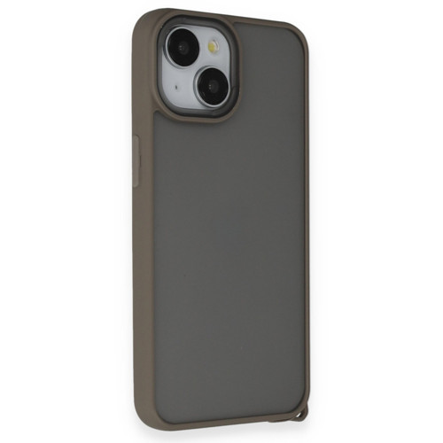Iphone 14 Kılıf Elegant Kapak - Titan Gri