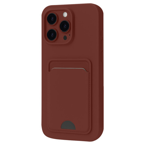 Iphone 16 Kılıf Kelvin Kartvizitli Silikon - Bordo