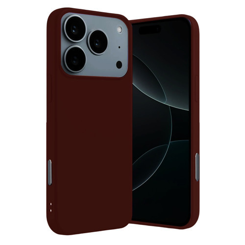 Iphone 17 Nano Içi Kadife Silikon - Bordo