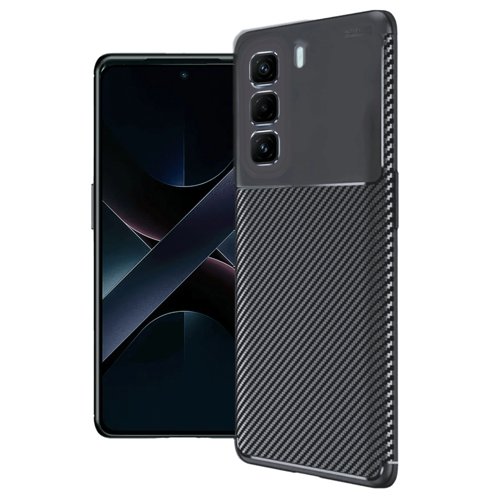 İnfinix 50 4G Auto Focus Karbon Kapak - Siyah
