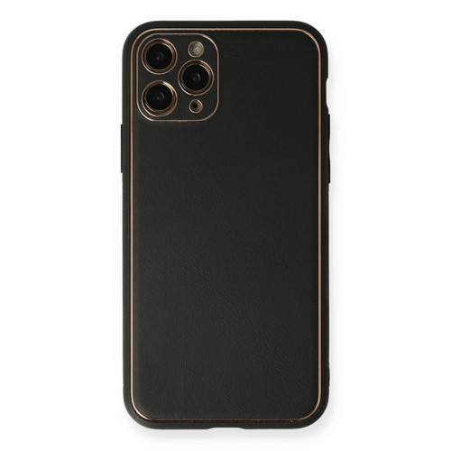 İphone 11 Kılıf Co Deri Kapak - Siyah
