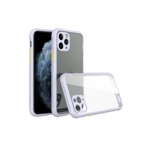 İphone 11 Kılıf Miami Şeffaf Silikon - Lila