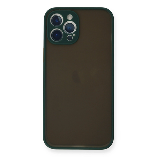 İphone 12 Kılıf Montreal Silikon Kapak - Yeşil