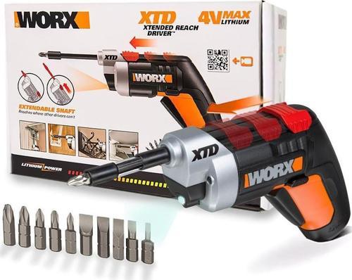 WX252 4Volt/1.5Ah. Li-ion Şarjlı Tornavida + 10 adet Bits Uç