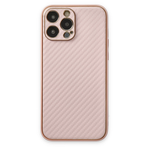 İphone 13 Kılıf Coco Karbon Silikon - Pembe