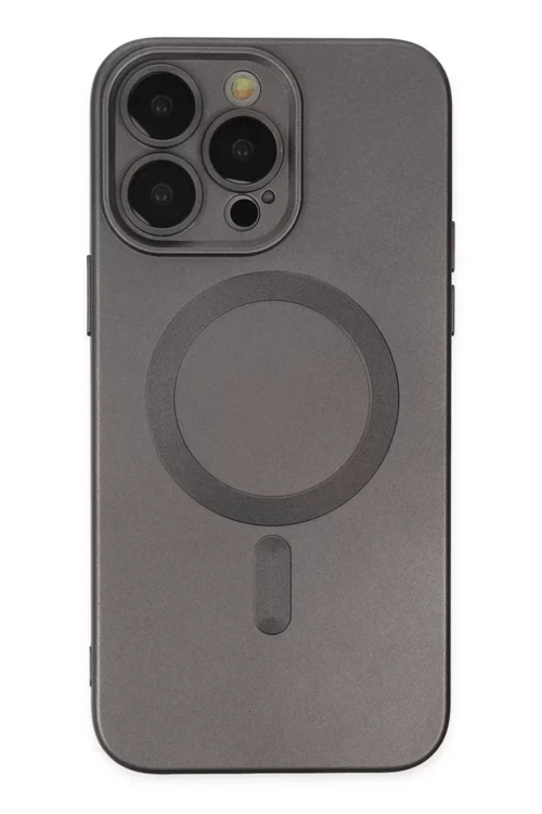 İphone 13 Kılıf Moshi Lens Magneticsafe Silikon - Füme