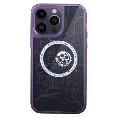 İphone 14 Kılıf Magic Magneticsafe Silikon - Derin Mor