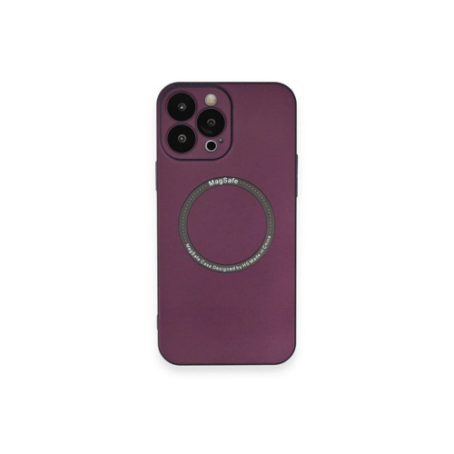 İphone 14 Kılıf Magneticsafe Lens - Mürdüm