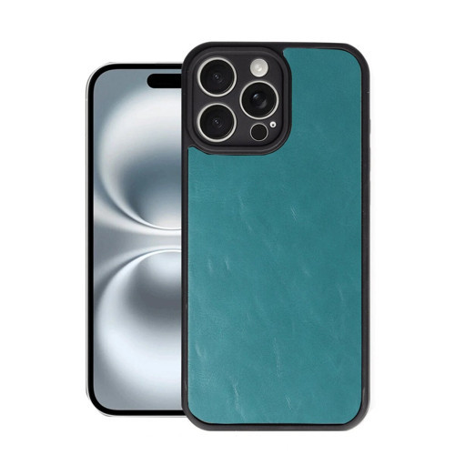 İphone 16 Kılıf Aras Deri Kapak - Yeşil