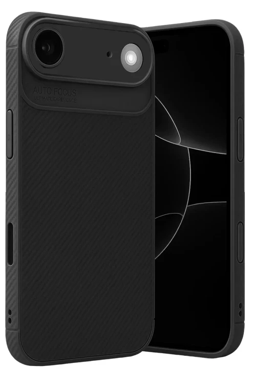 İphone 17 Air Auto Focus Karbon Kapak - Siyah