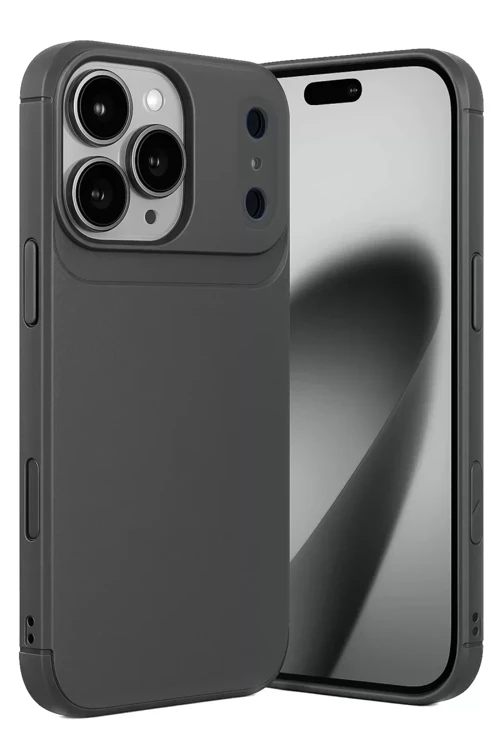 İphone 17 Auto Focus Karbon Kapak - Gri