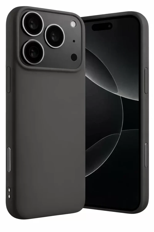 İphone 17 Nano İçi Kadife Silikon - Gri