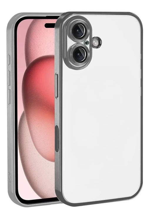 İphone 17 Lensli Silikon - Titan Gri