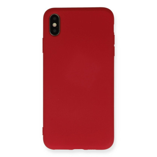 İphone X Kılıf Nano İçi Kadife - Kırmızı
