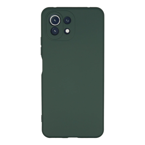 Mi 11 Lite Kılıf Nano İçi Kadife Silikon - Koyu Yeşil