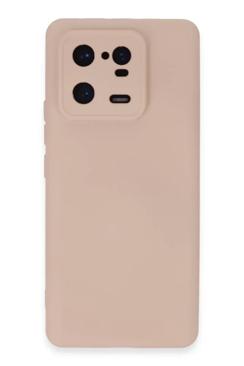 Mi 13 Kılıf Nano İçi Kadife Silikon - Pudra