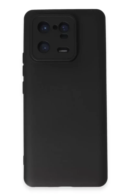 Mi 13 Kılıf Nano İçi Kadife Silikon - Siyah