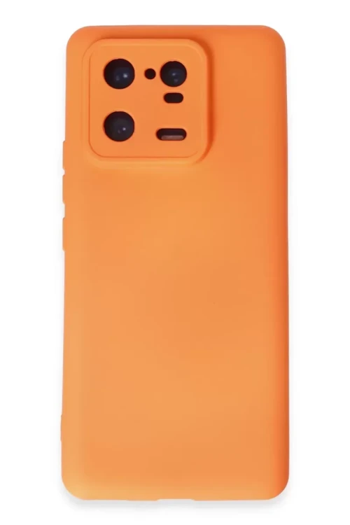 Mi 13 Kılıf Nano İçi Kadife Silikon - Turuncu