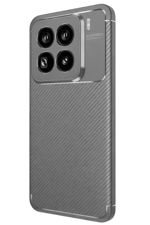 Mi 15 Kılıf Auto Focus Karbon Kapak - Gri
