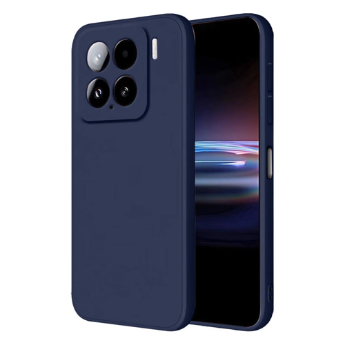 Mi 15 Kılıf Nano İçi Kadife Silikon - Lacivert
