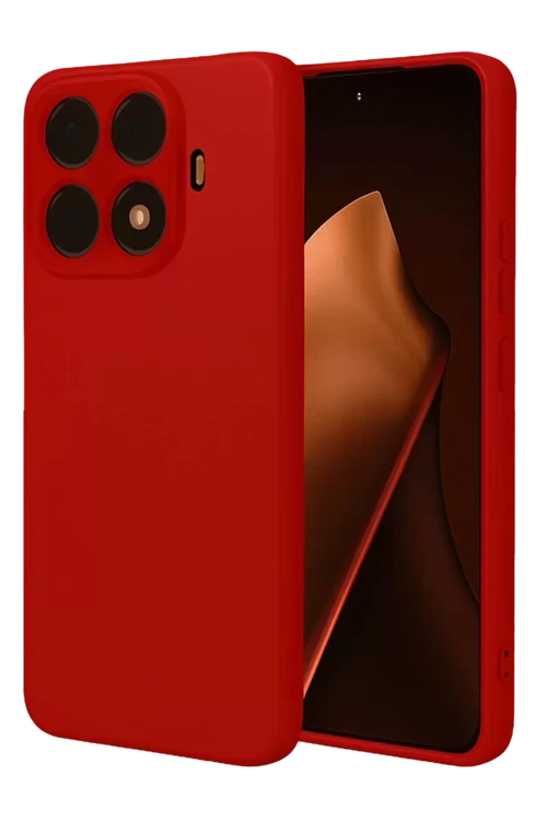 Mi 15T Nano İçi Kadife Silikon - Kırmızı