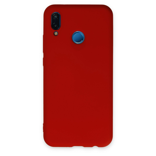 P20 Lite Kılıf Nano İçi Kadife Silikon - Kırmızı