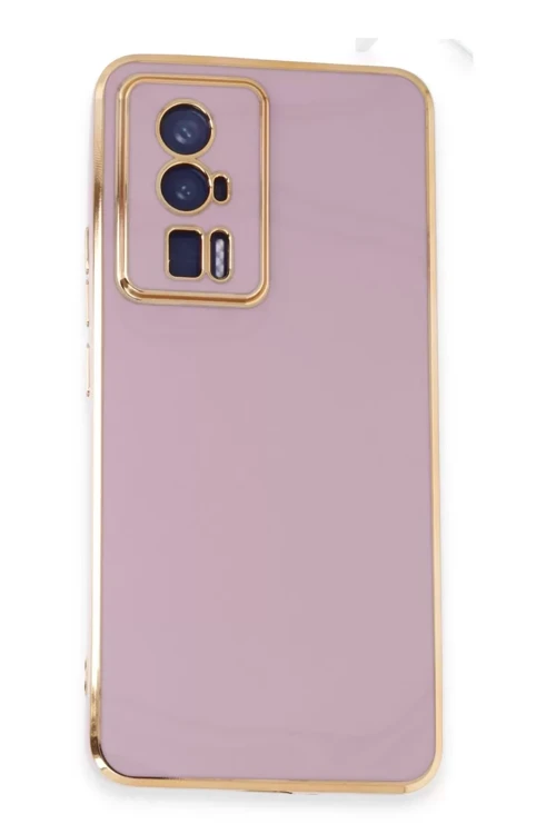 Poco F5 Kılıf Volet Silikon - Mor