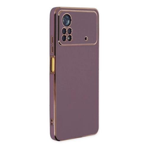 Poco X4 5G Kılıf Volet Silikon - Mor