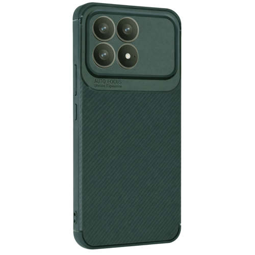 Poco F8 Auto Focus Karbon Kapak - Koyu Yeşil