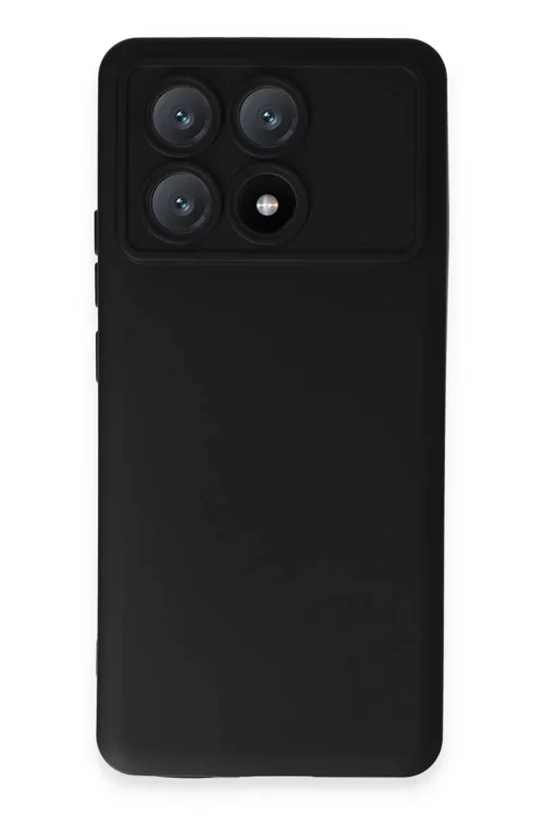 Poco X6 Kılıf Nano İçi Kadife Silikon - Siyah