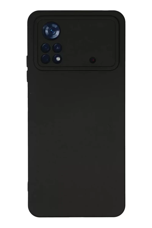 Poco X4 5G Kılıf Nano İçi Kadife Silikon - Siyah