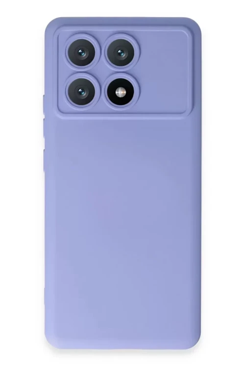 Poco X6 Kılıf Nano İçi Kadife Silikon - Lila