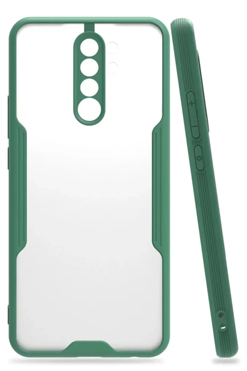 Redmi 9 Kılıf Platin Silikon - Yeşil