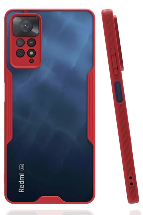 Redmi Note 11 Kılıf Platin Silikon - Kırmızı
