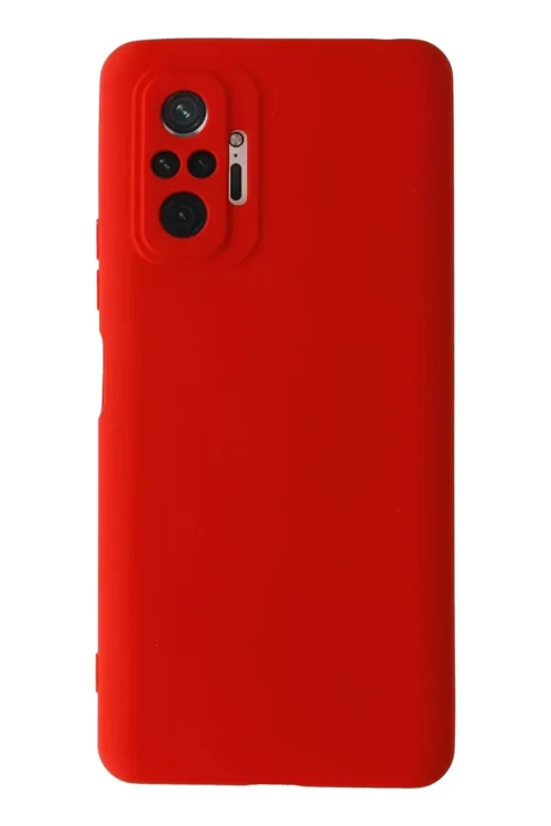 Redmi Note 10 Kılıf Nano İçi Kadife Silikon - Kırmızı