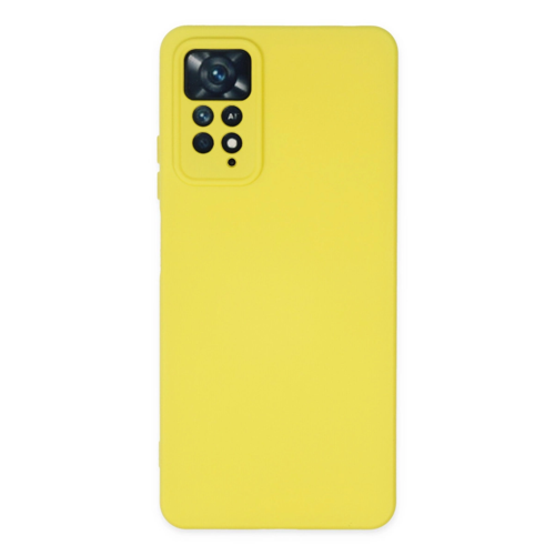 Redmi Note 11 Kılıf Nano İçi Kadife Silikon - Sarı