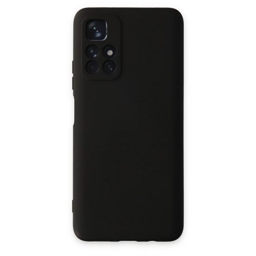 Redmi Note 11T Kılıf Nano İçi Kadife Silikon - Siyah