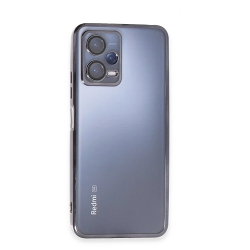 Redmi Note 12 5G Kılıf Lensli Silikon - Siyah