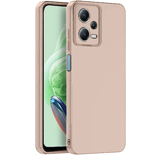 Redmi Note 12 5G Kılıf Nano İçi Kadife Silikon - Pudra
