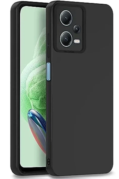 Redmi Note 12 5G Kılıf Nano İçi Kadife Silikon - Siyah