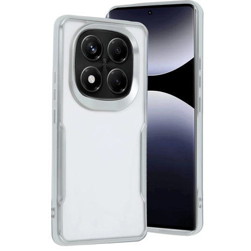Redmi Note 14 Kılıf Boyi Silikon Kapak - Gümüş