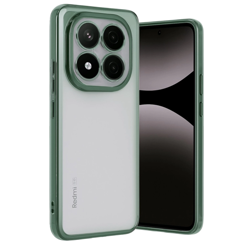 Redmi Note 14 Kılıf Lensli Silikon - Yeşil