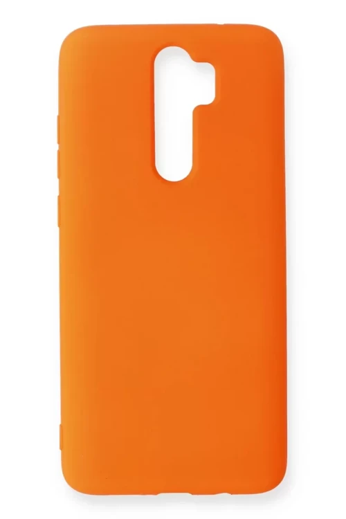 Redmi Note 8 Kılıf Nano İçi Kadife Silikon - Turuncu