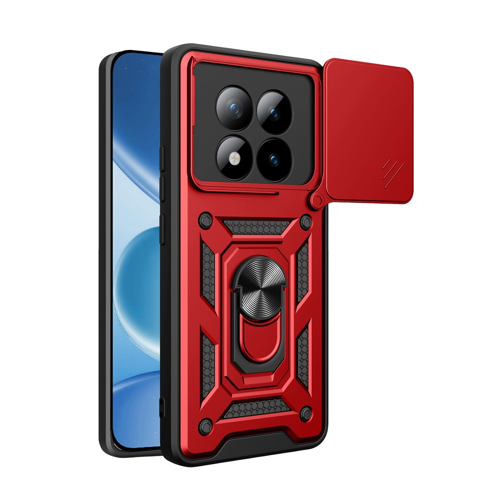 Redmi Note 15 4G Pars Lens Yüzüklü Silikon - Kırmızı