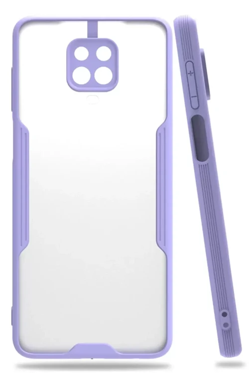 Redmi Note 9S Kılıf Platin Silikon - Lila