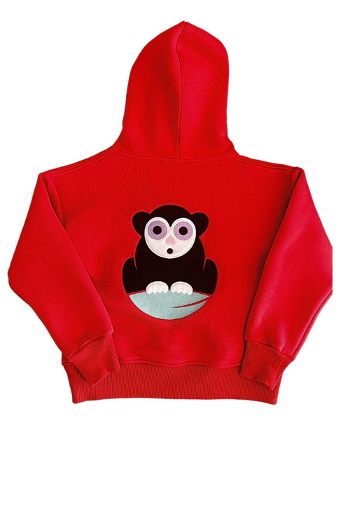 Çocuk Tarsier Zip-Up Hoodie Nar