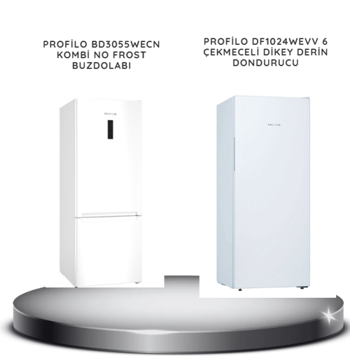 2'li Buzdolabı (bd3055wecn) + Derindondurucu (df1024wevv) Avantajlı Set