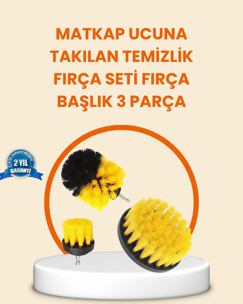 Matkap Ucu Fırça Seti Halı Fayans Zemin Temizliği - RFIOVS2169-2834